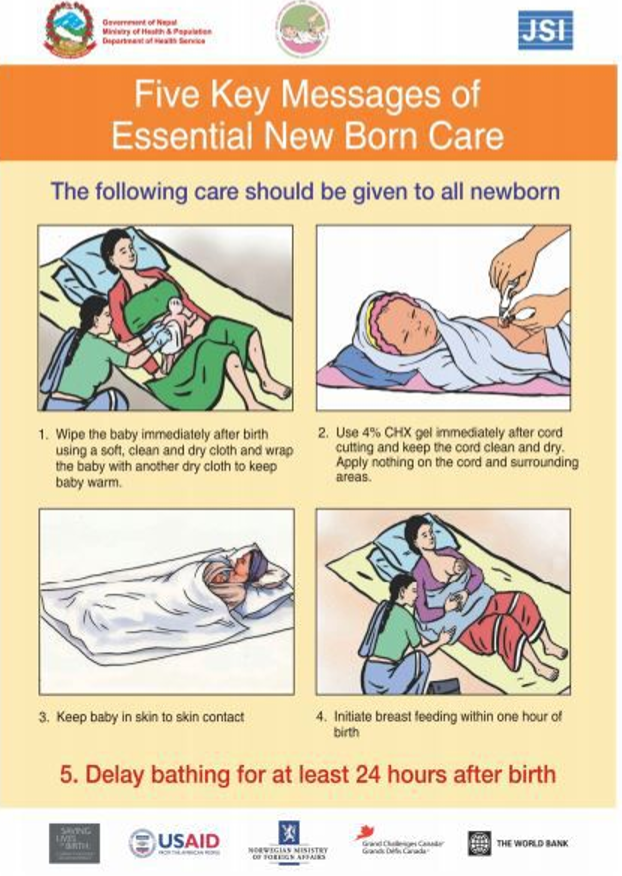 Five Key Messages of Essential New Born Care – Healthy Newborn Network